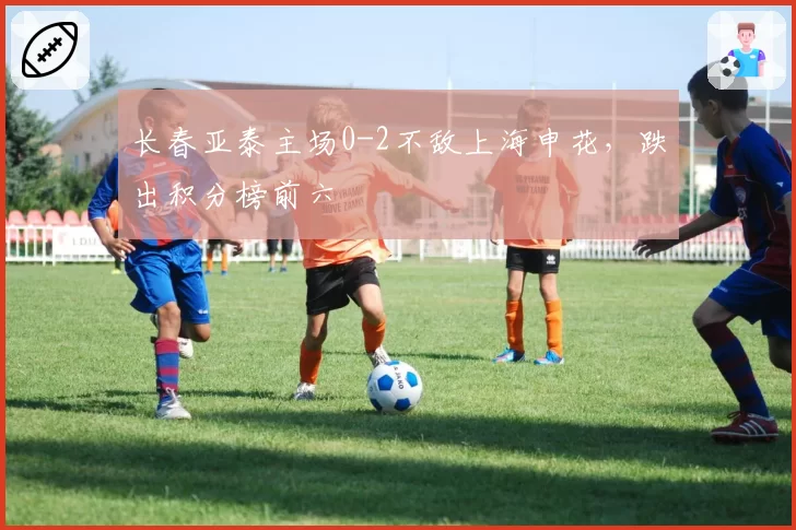 长春亚泰主场0-2不敌上海申花，跌出积分榜前六